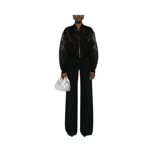 Lace Bomber Jacket