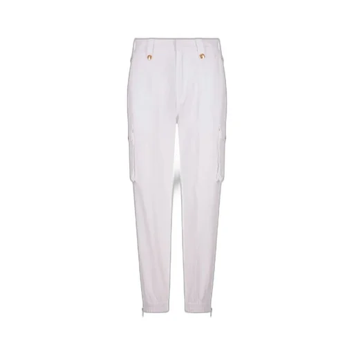 High-Waist Elasticated Ankle Trousers