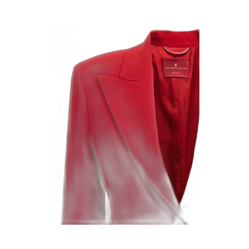 Single-Breasted Cady Sculpture Jacket