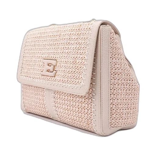 Chain-Linked Foldover Top Shoulder Bag
