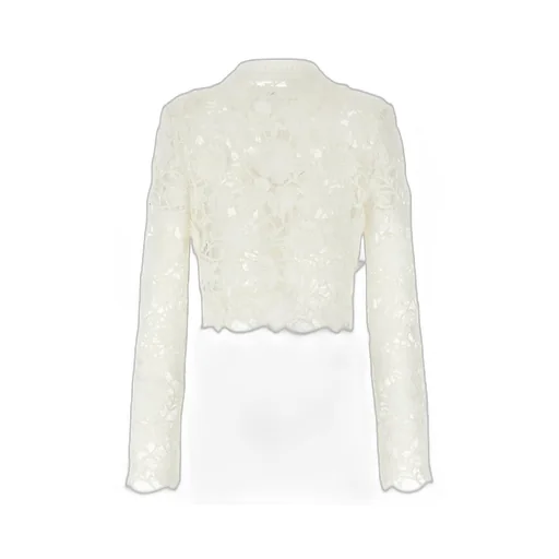Macrame Tulle Knit Cardigan