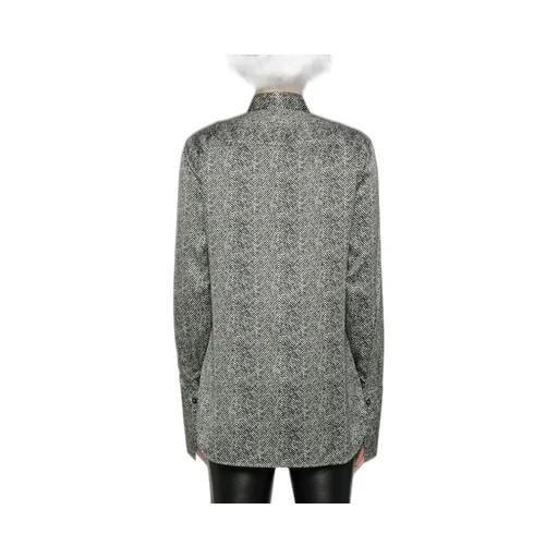 Patterned Long Sleeve Top