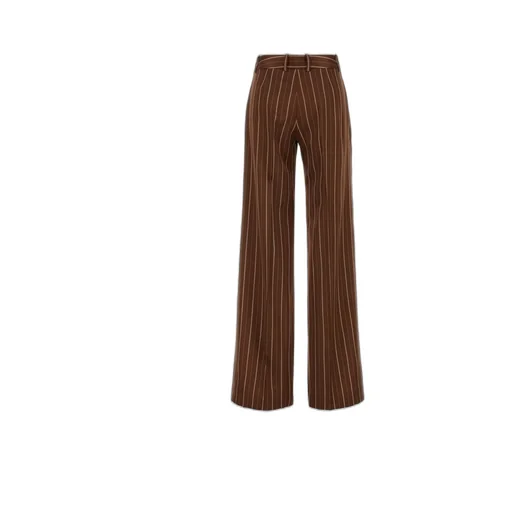 Pinstriped Pressed Crease Trousers