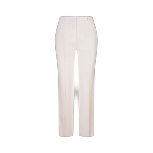 Straight-Leg Mid-Rise Trousers