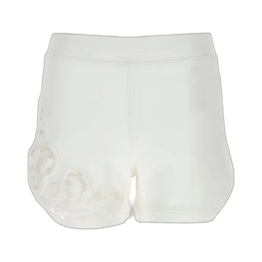 High-Waist Elasticated Waistband Laced Shorts