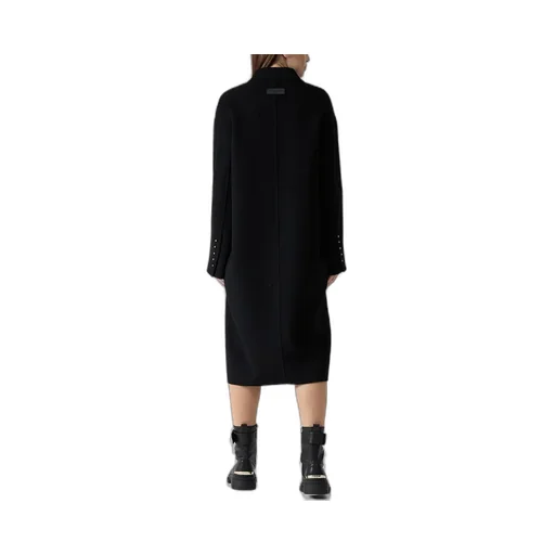 Logo Patch Double-Breasted Coat