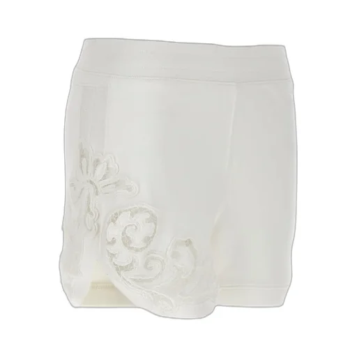 High-Waist Elasticated Waistband Laced Shorts