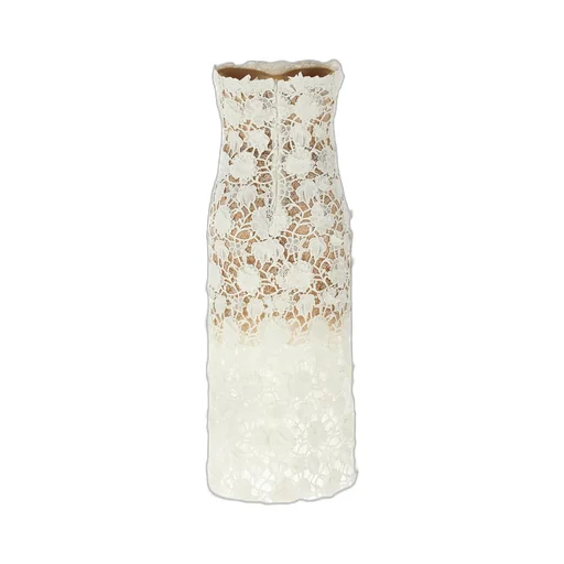 Macrame Lace Sleeveless Midi Dress