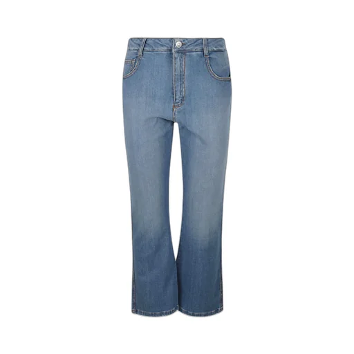 Logo-Patch Flared Denim Jeans
