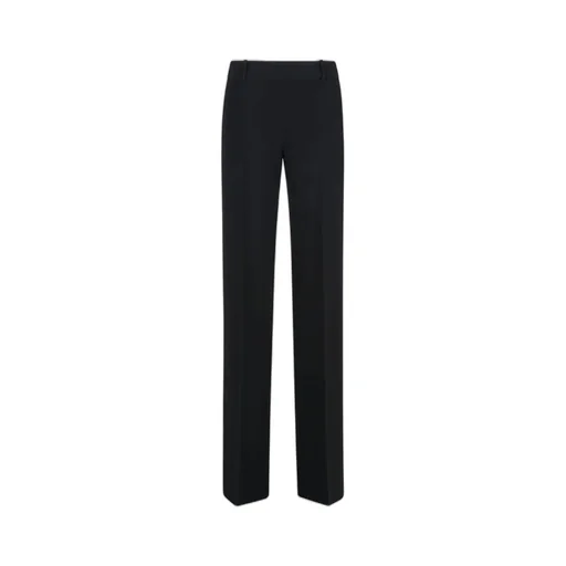 Wide-Leg Crepe Trousers