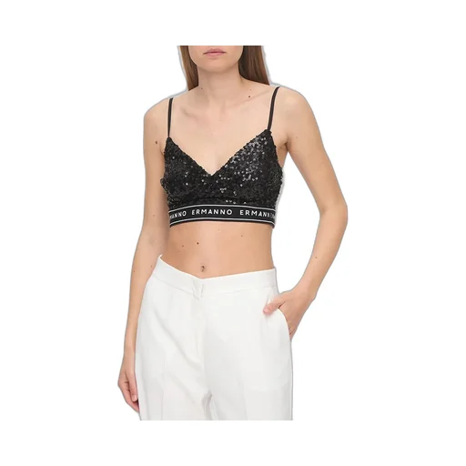 Sequin Embellished Cropped Top