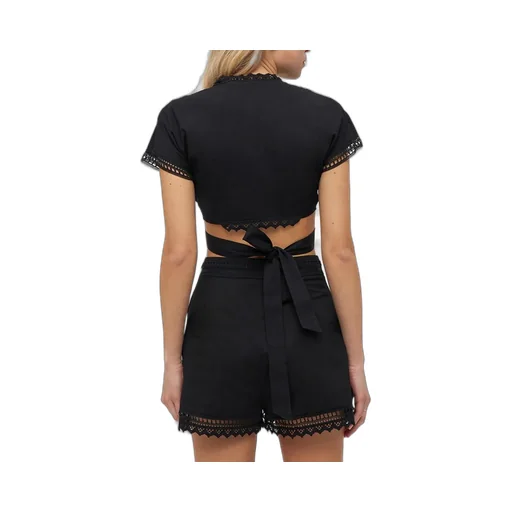 Lace Detailed Cropped Top