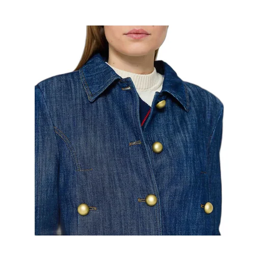 Logo Embroidered Denim Jacket