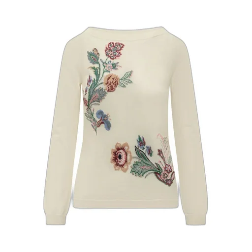 Floral Motif Knitted Jumper