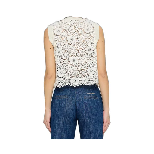 Diamond Patterned Knit Vest
