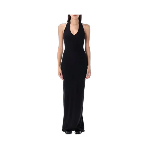 Ribbed Halter Maxi Dress