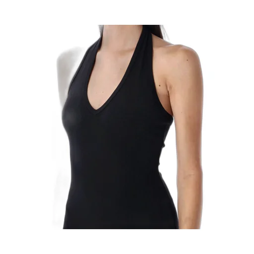 Ribbed Halter Maxi Dress