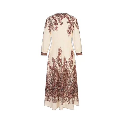 Placed Printed Sable Dress