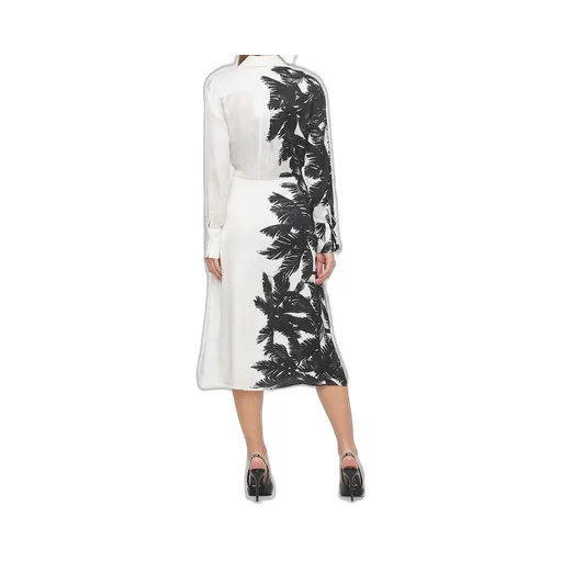 Palm Printed Midi Dress