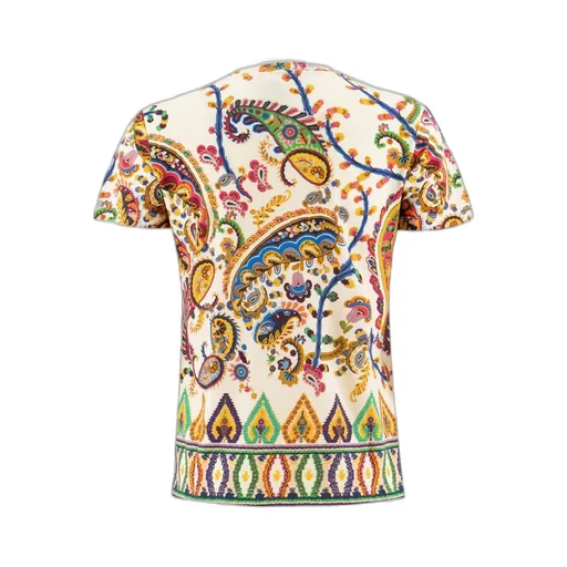 Paisley Printed Short-Sleeved T-Shirt