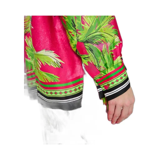 Palm Patterned Long-Sleeved Shirt