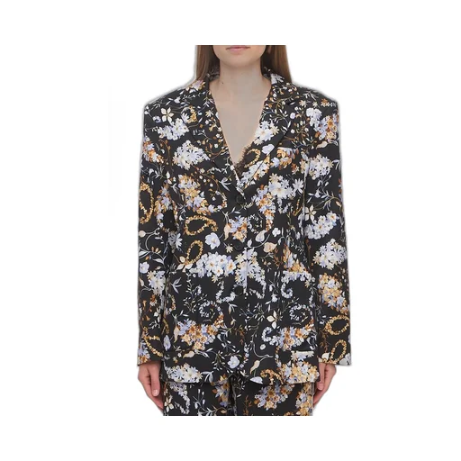 Floral Printed Single-Breasted Jacket
