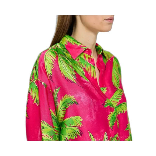 Palm Patterned Long-Sleeved Shirt