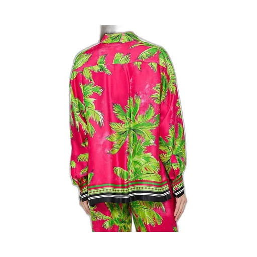 Palm Patterned Long-Sleeved Shirt