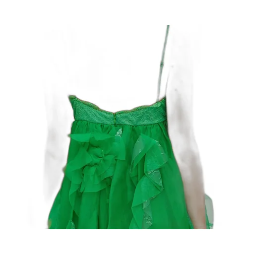 Tulle Detailed Spaghetti Strap Dress