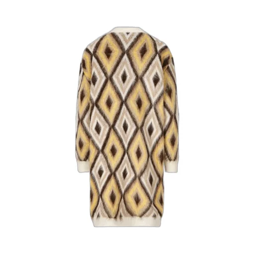 Diamond Print Button-Up Cardigan