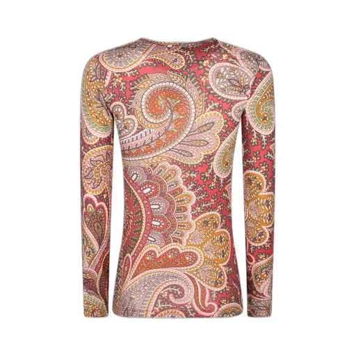 Paisley Printed Long-Sleeved Top