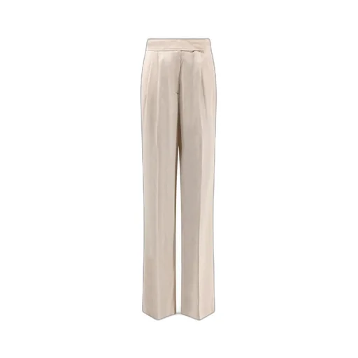 Wide-Leg Pleat Trousers