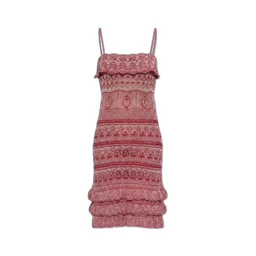 Ruffle Detailed Mini Strap Dress