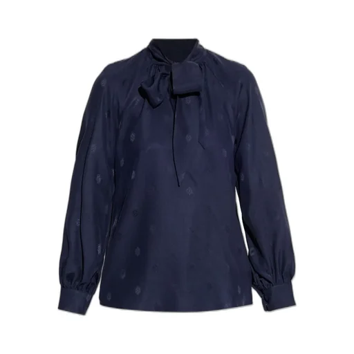 Tie Detailed Fluid Blouse