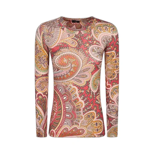 Paisley Printed Long-Sleeved Top