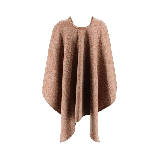 Paisley Jacquard Poncho