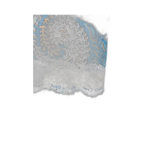 Pattern-Printed Flounced Skirt