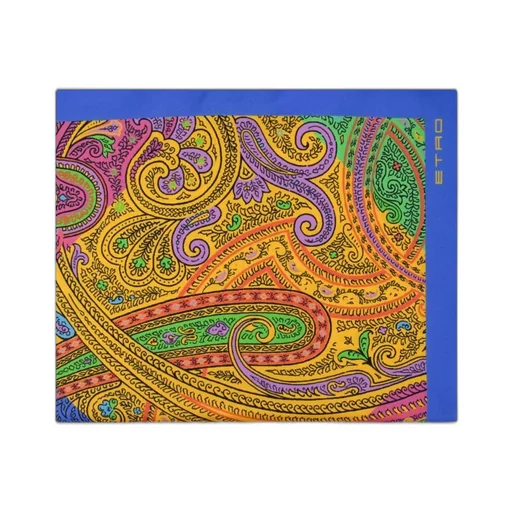 Geometric Paisley Motif Scarf