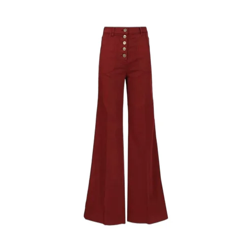 Pegaso Button Flared Denim Jeans