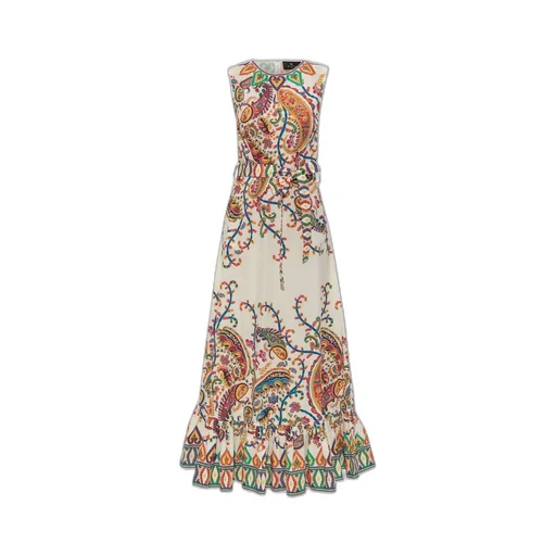 Paisley Printed Sleeveless Maxi Dress