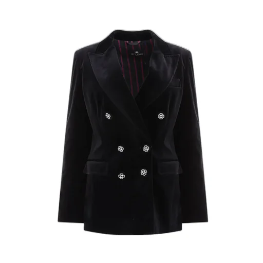Double Breasted Velvet Jacket