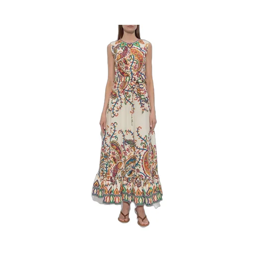 Paisley Printed Sleeveless Maxi Dress