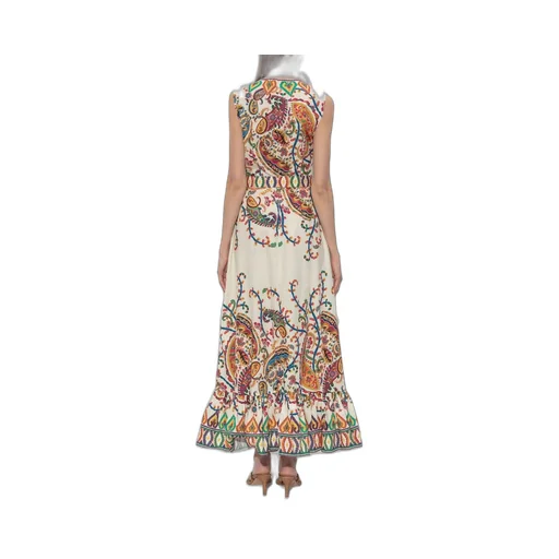 Paisley Printed Sleeveless Maxi Dress