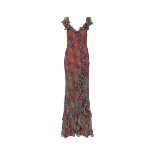 Paisley Printed Maxi Dress