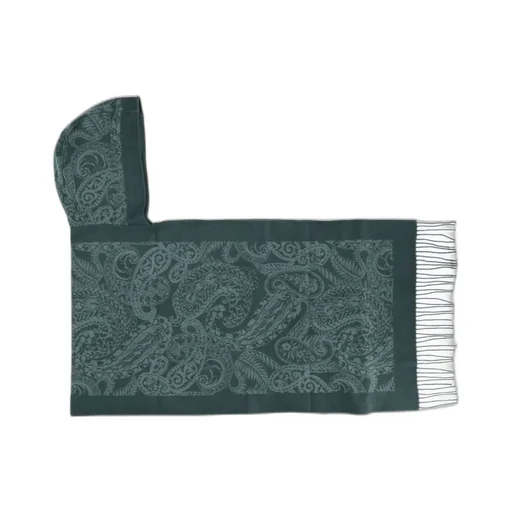 Hooded Fringed Scarf