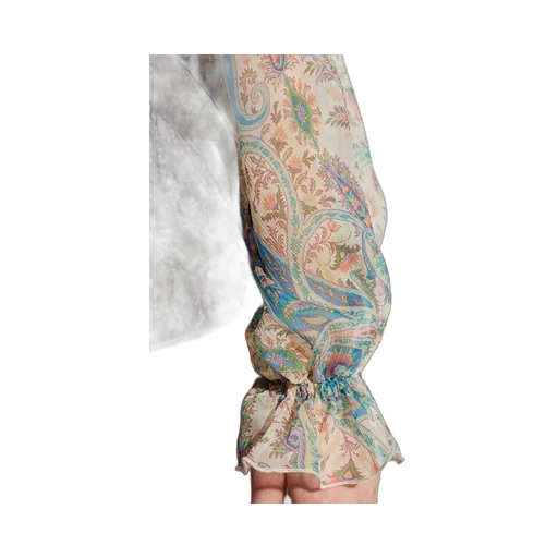 Scarf-Detailed Long Sleeved Shirt
