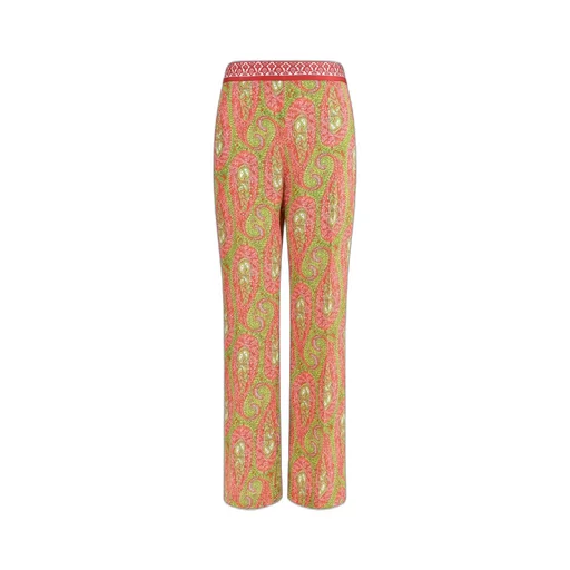 Paisley Printed Bootcut Trousers