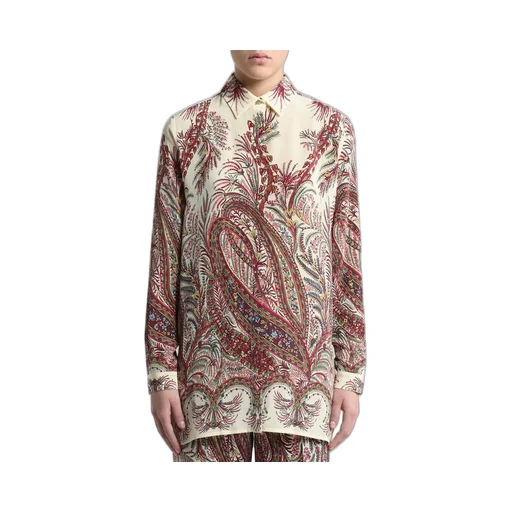Long Sleeved Pattern-Printed Shirt