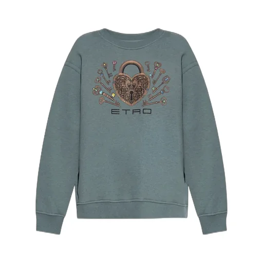Graphic Printed Crewneck Sweatshirt