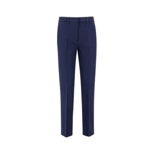 Tapered-Leg Cropped Trousers